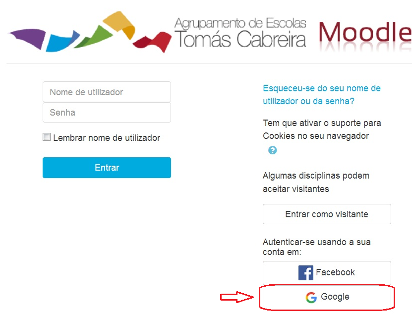 entrar no Moodle